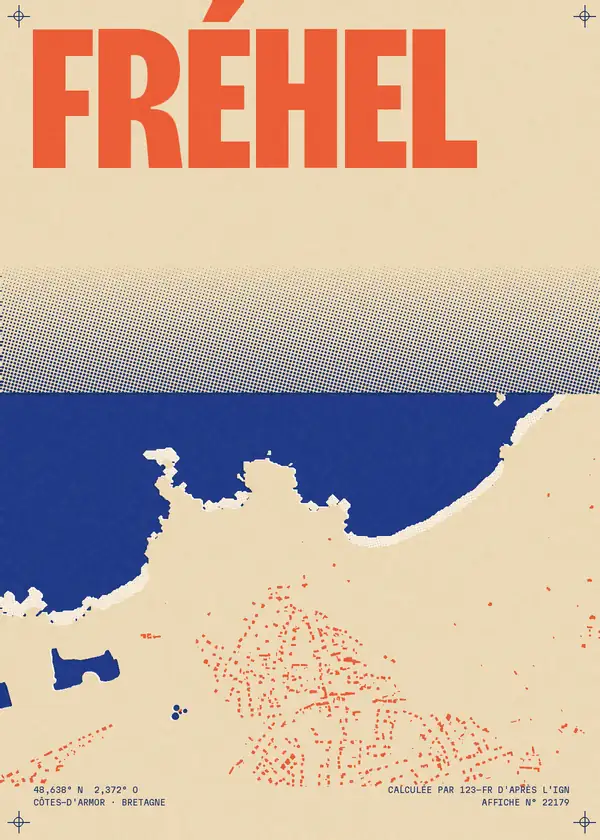 Affiche de Fréhel, calculée par 123-fr d'après l'IGN