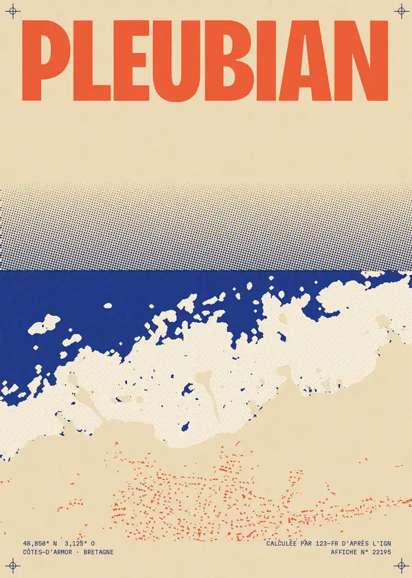Affiche de Pleubian, calculée par 123-fr d'après l'IGN