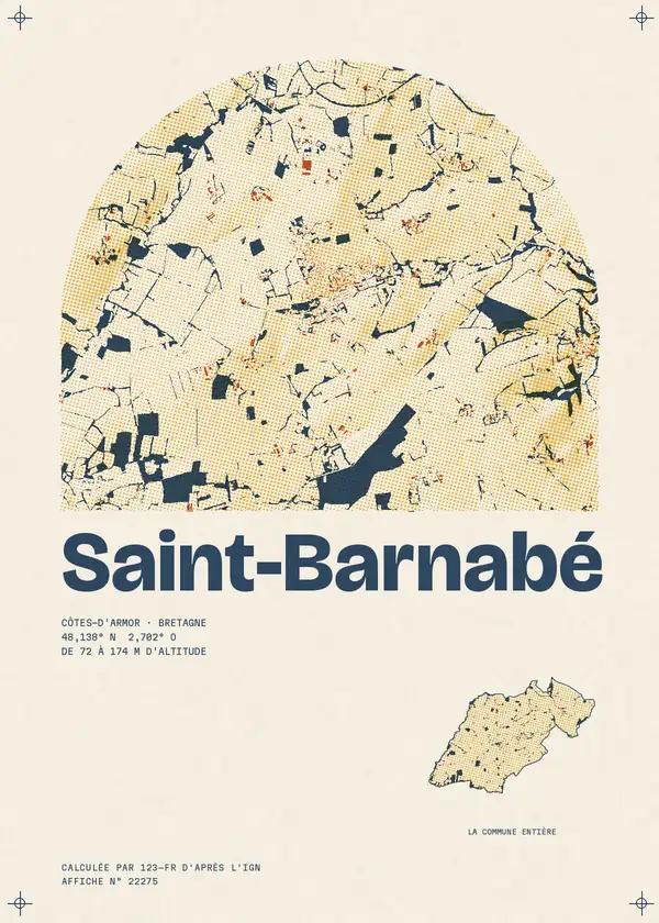 Affiche de Saint-Barnabé, calculée par 123-fr d'après l'IGN