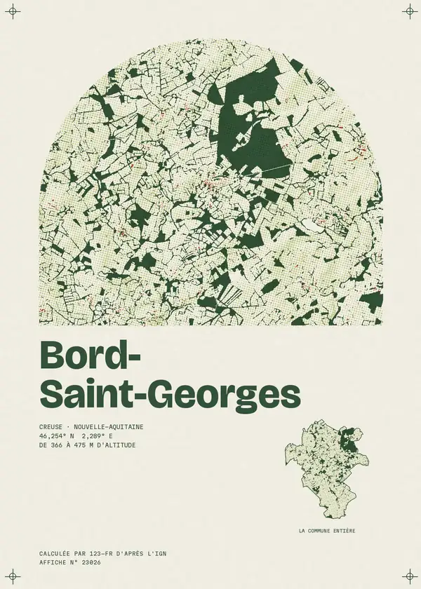 Affiche de Bord-Saint-Georges, calculée par 123-fr d'après l'IGN