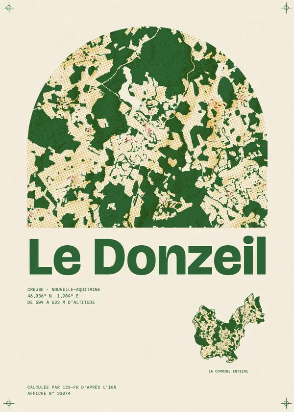 Affiche de Le Donzeil, calculée par 123-fr d'après l'IGN