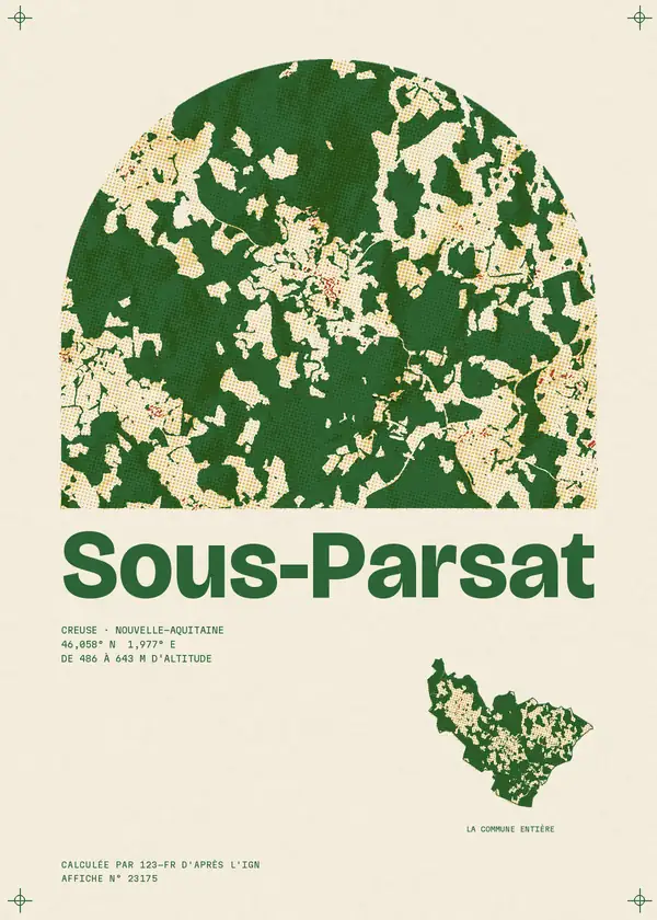 Affiche de Sous-Parsat, calculée par 123-fr d'après l'IGN