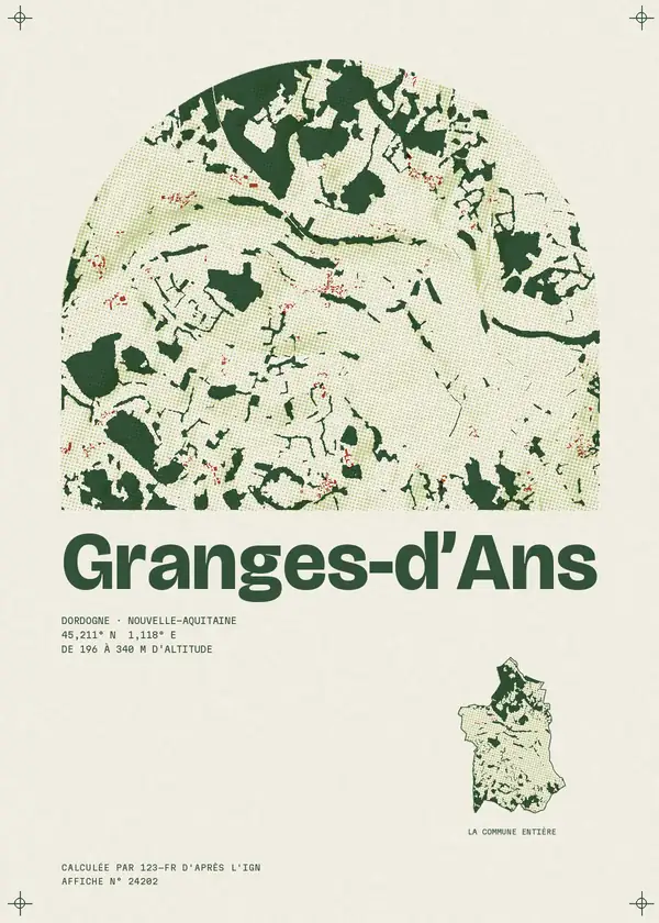 Affiche de Granges-d'Ans, calculée par 123-fr d'après l'IGN