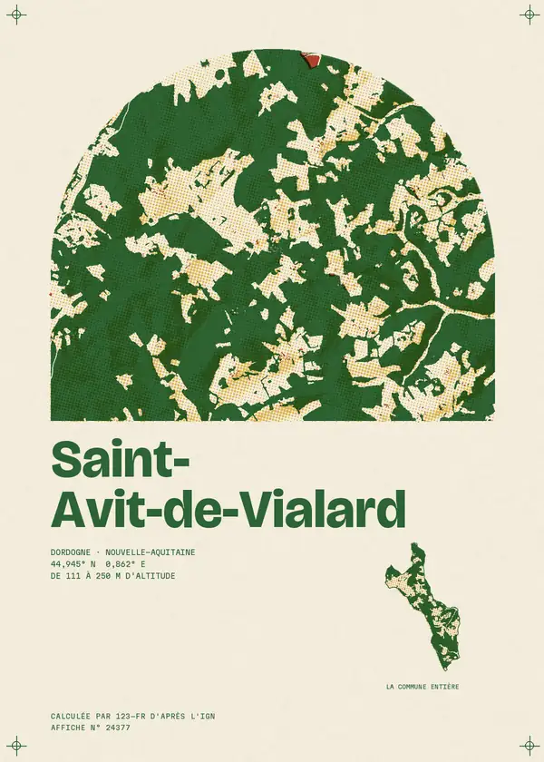 Affiche de Saint-Avit-de-Vialard, calculée par 123-fr d'après l'IGN