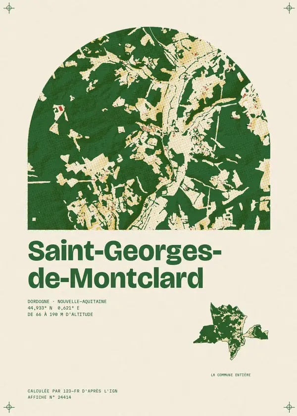 Affiche de Saint-Georges-de-Montclard, calculée par 123-fr d'après l'IGN