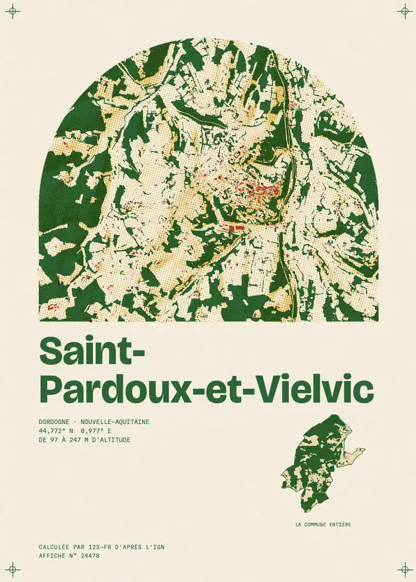 Affiche de Saint-Pardoux-et-Vielvic, calculée par 123-fr d'après l'IGN