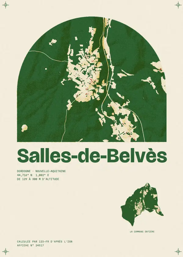Affiche de Salles-de-Belvès, calculée par 123-fr d'après l'IGN