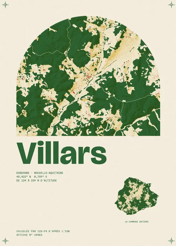 Affiche de Villars, calculée par 123-fr d'après l'IGN