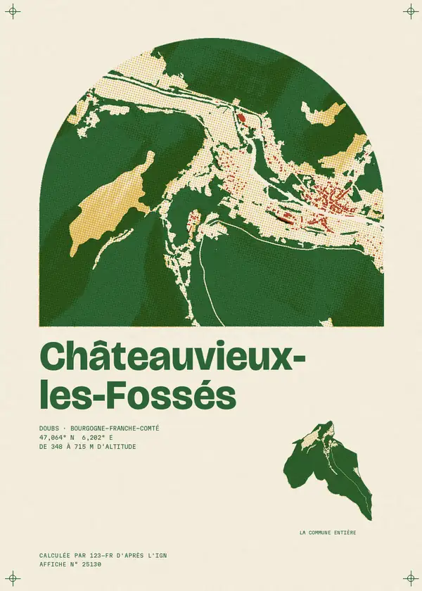 Affiche de Châteauvieux-les-Fossés, calculée par 123-fr d'après l'IGN
