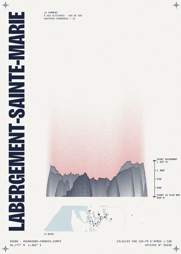 Affiche de Labergement-Sainte-Marie, calculée par 123-fr d'après l'IGN