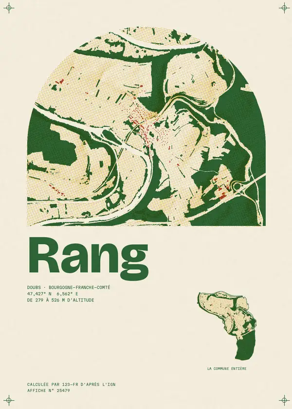Affiche de Rang, calculée par 123-fr d'après l'IGN