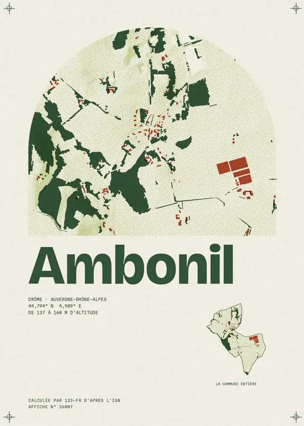 Affiche de Ambonil, calculée par 123-fr d'après l'IGN