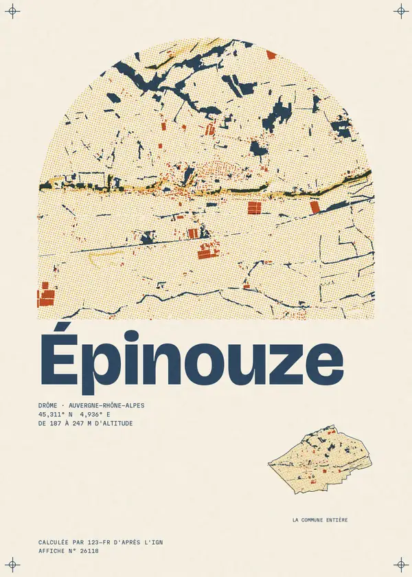 Affiche de Épinouze, calculée par 123-fr d'après l'IGN