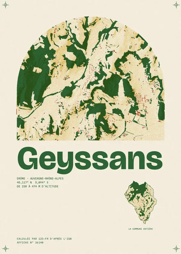 Affiche de Geyssans, calculée par 123-fr d'après l'IGN
