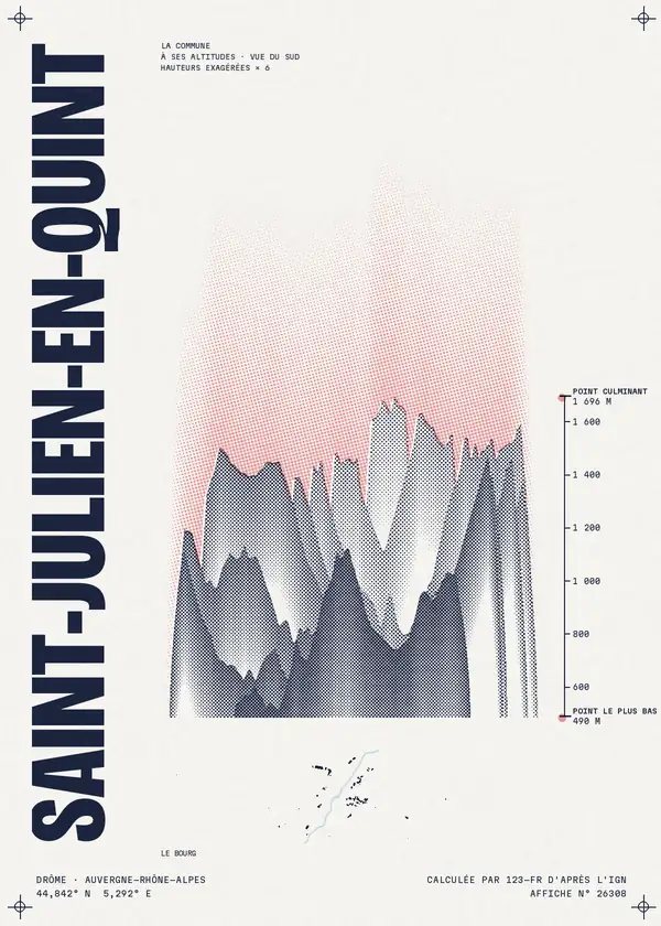Affiche de Saint-Julien-en-Quint, calculée par 123-fr d'après l'IGN