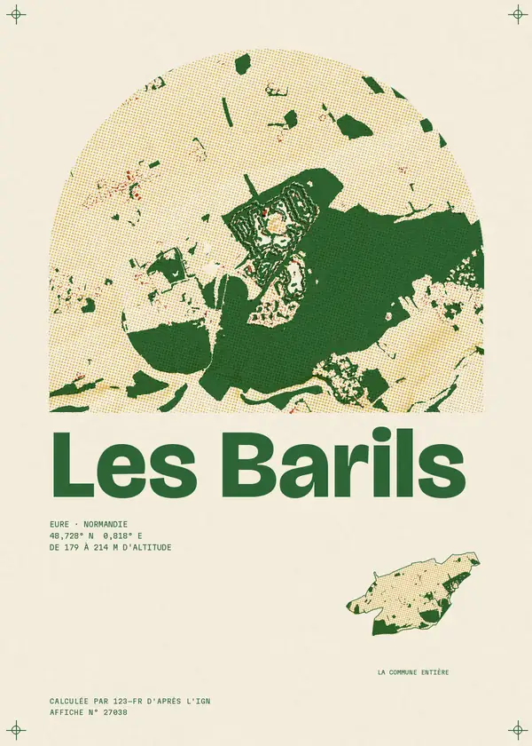 Affiche de Les Barils, calculée par 123-fr d'après l'IGN