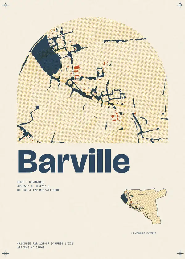 Affiche de Barville, calculée par 123-fr d'après l'IGN