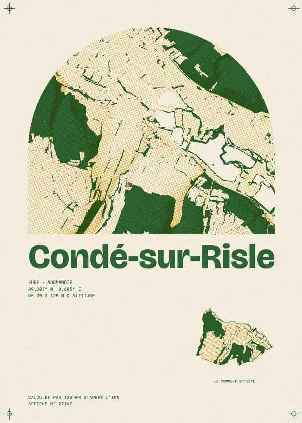 Affiche de Condé-sur-Risle, calculée par 123-fr d'après l'IGN