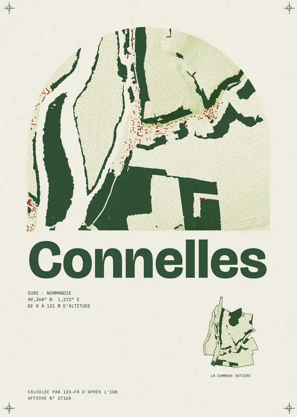 Affiche de Connelles, calculée par 123-fr d'après l'IGN