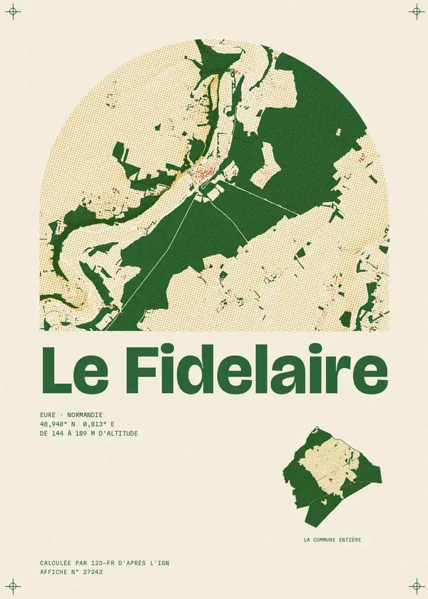 Affiche de Le Fidelaire, calculée par 123-fr d'après l'IGN