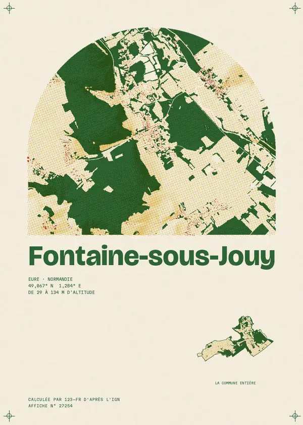 Affiche de Fontaine-sous-Jouy, calculée par 123-fr d'après l'IGN