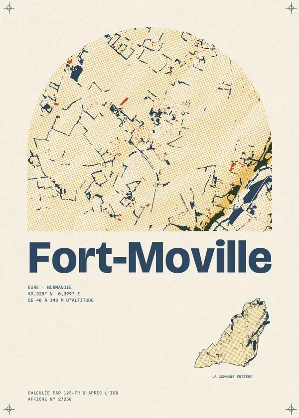 Affiche de Fort-Moville, calculée par 123-fr d'après l'IGN