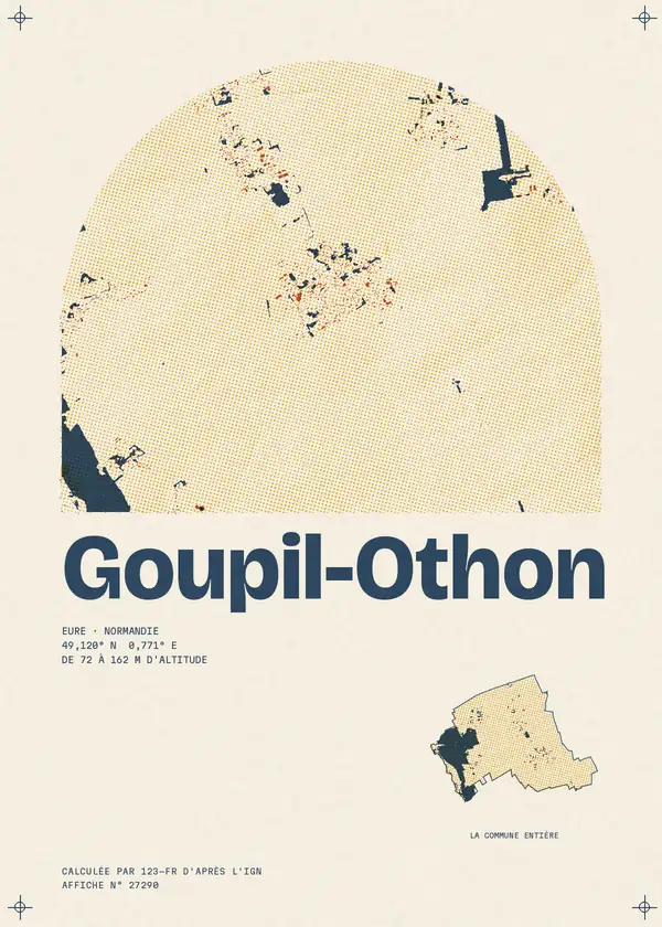 Affiche de Goupil-Othon, calculée par 123-fr d'après l'IGN