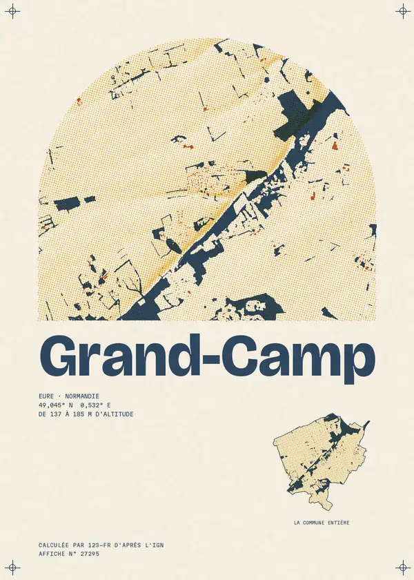 Affiche de Grand-Camp, calculée par 123-fr d'après l'IGN