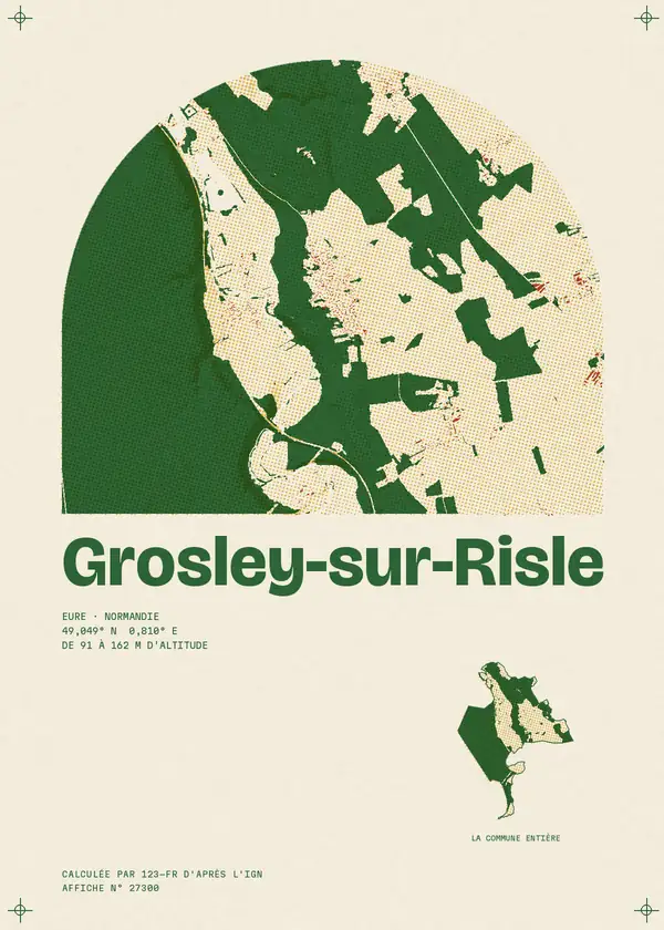 Affiche de Grosley-sur-Risle, calculée par 123-fr d'après l'IGN