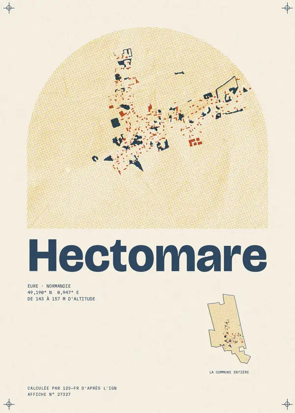Affiche de Hectomare, calculée par 123-fr d'après l'IGN