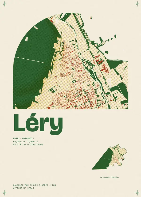 Affiche de Léry, calculée par 123-fr d'après l'IGN