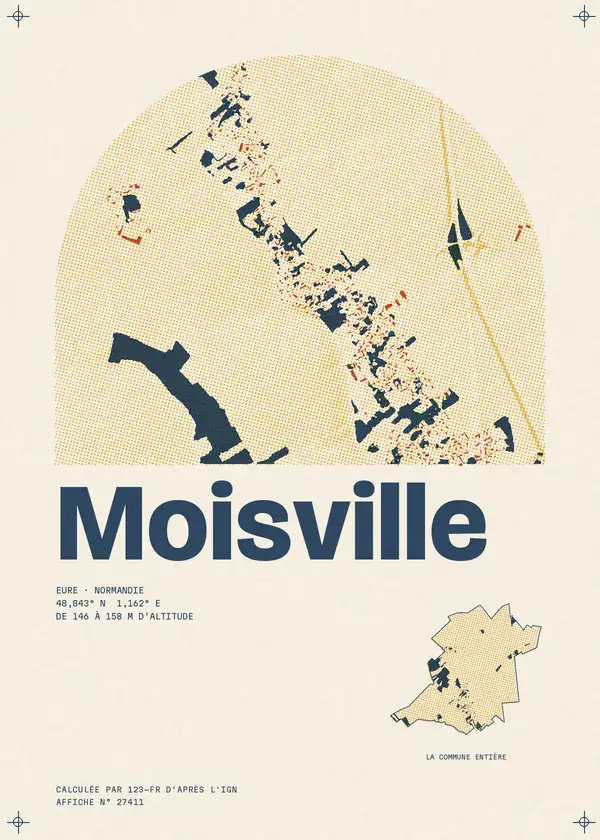 Affiche de Moisville, calculée par 123-fr d'après l'IGN