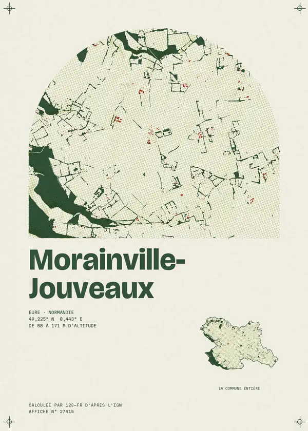 Affiche de Morainville-Jouveaux, calculée par 123-fr d'après l'IGN