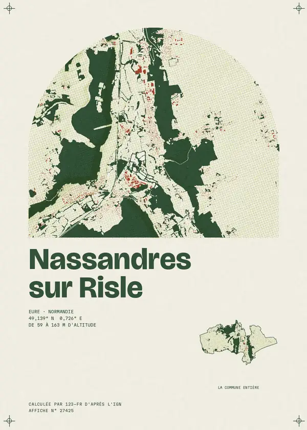 Affiche de Nassandres sur Risle, calculée par 123-fr d'après l'IGN