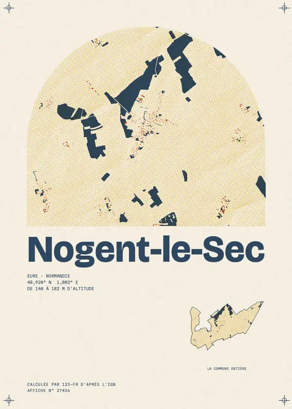 Affiche de Nogent-le-Sec, calculée par 123-fr d'après l'IGN
