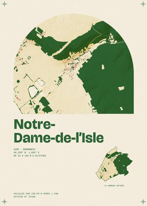 Affiche de Notre-Dame-de-l'Isle, calculée par 123-fr d'après l'IGN