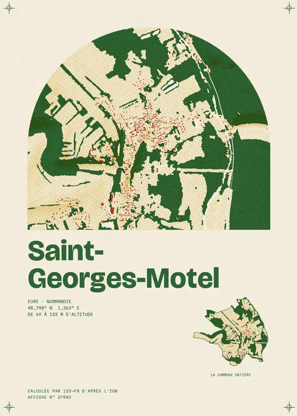 Affiche de Saint-Georges-Motel, calculée par 123-fr d'après l'IGN