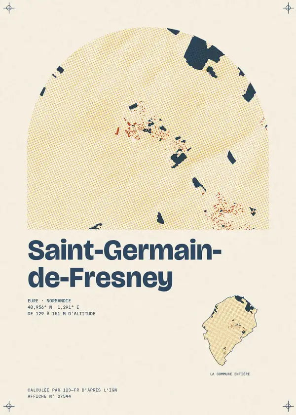 Affiche de Saint-Germain-de-Fresney, calculée par 123-fr d'après l'IGN