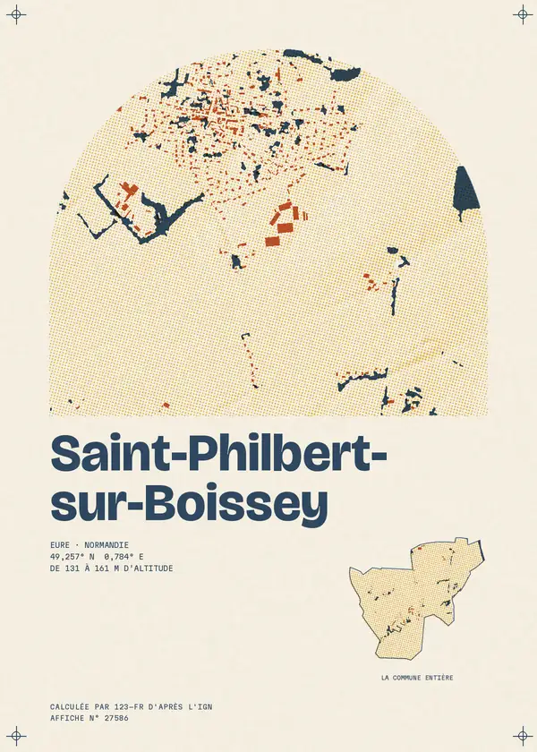 Affiche de Saint-Philbert-sur-Boissey, calculée par 123-fr d'après l'IGN