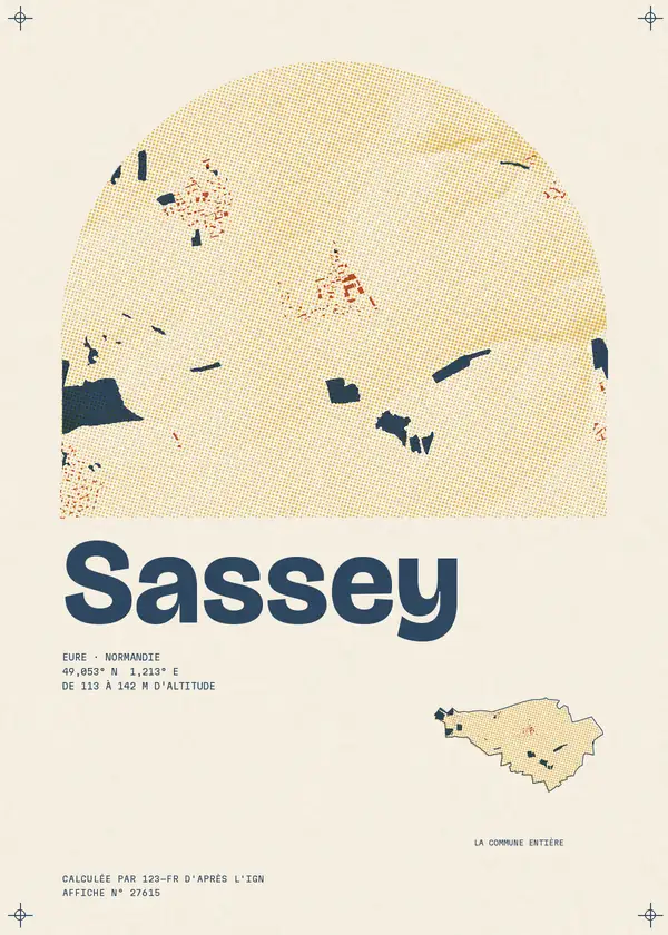 Affiche de Sassey, calculée par 123-fr d'après l'IGN