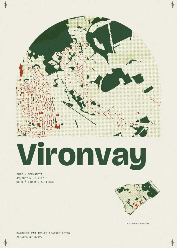 Affiche de Vironvay, calculée par 123-fr d'après l'IGN