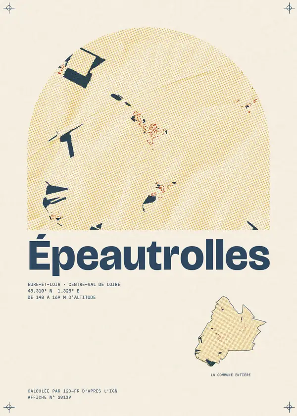 Affiche de Épeautrolles, calculée par 123-fr d'après l'IGN