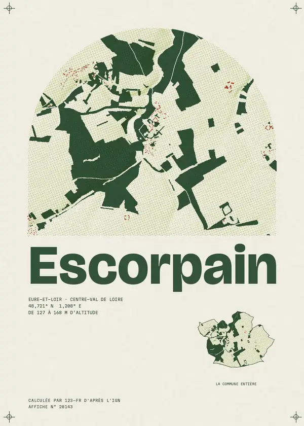 Affiche de Escorpain, calculée par 123-fr d'après l'IGN