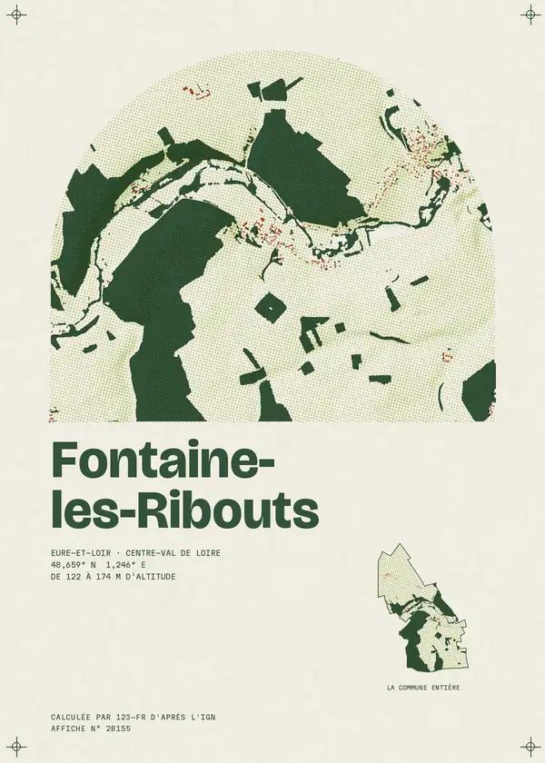 Affiche de Fontaine-les-Ribouts, calculée par 123-fr d'après l'IGN