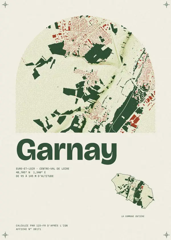 Affiche de Garnay, calculée par 123-fr d'après l'IGN