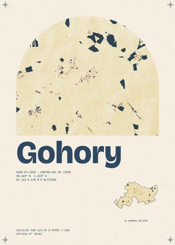 Affiche de Gohory, calculée par 123-fr d'après l'IGN