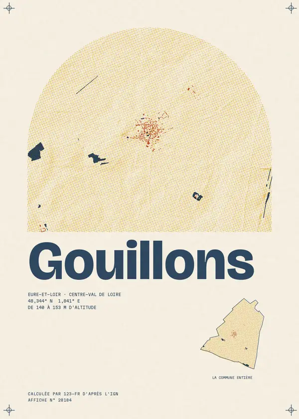 Affiche de Gouillons, calculée par 123-fr d'après l'IGN