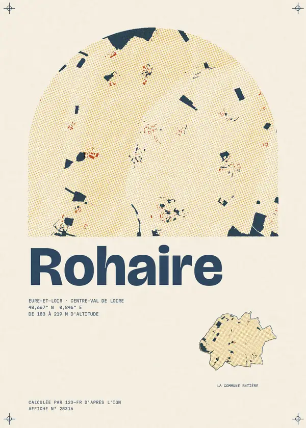 Affiche de Rohaire, calculée par 123-fr d'après l'IGN