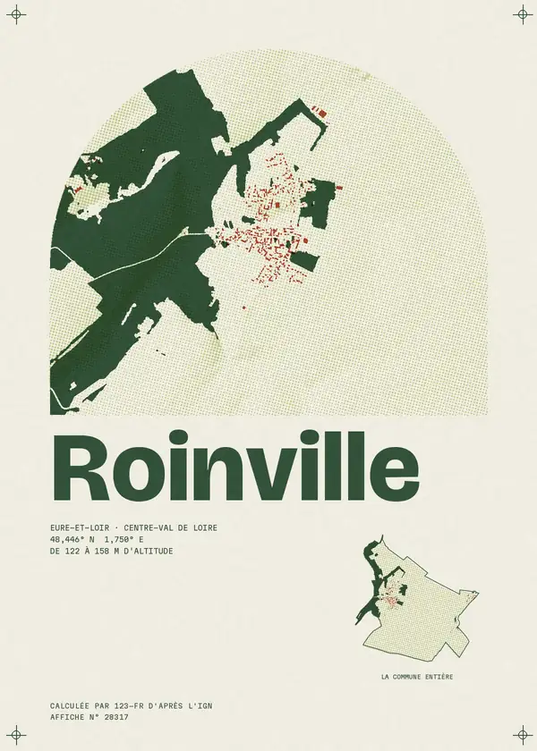 Affiche de Roinville, calculée par 123-fr d'après l'IGN