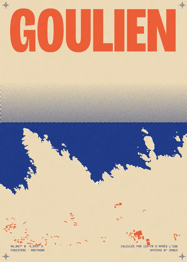 Affiche de Goulien, calculée par 123-fr d'après l'IGN